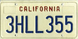 California 1987 Base Plate