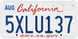 California Standard Plate