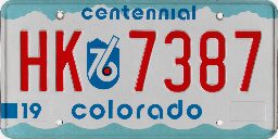 Colorado Centennial Plate
