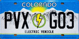 Colorado Electric Vehicle Plate