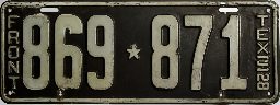 Texas 1928 Annual Plate