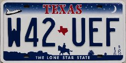 Texas 2000 Space Shuttle Plate